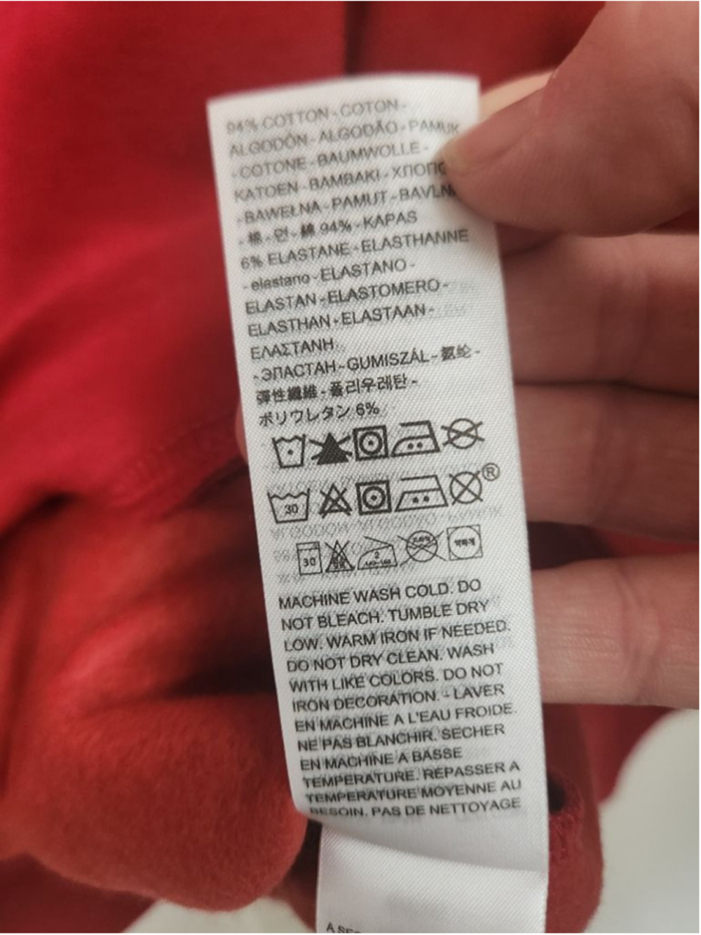 Levi's Red Rhinestone Logo Sweatshirt Medium - Picture 5 of 6